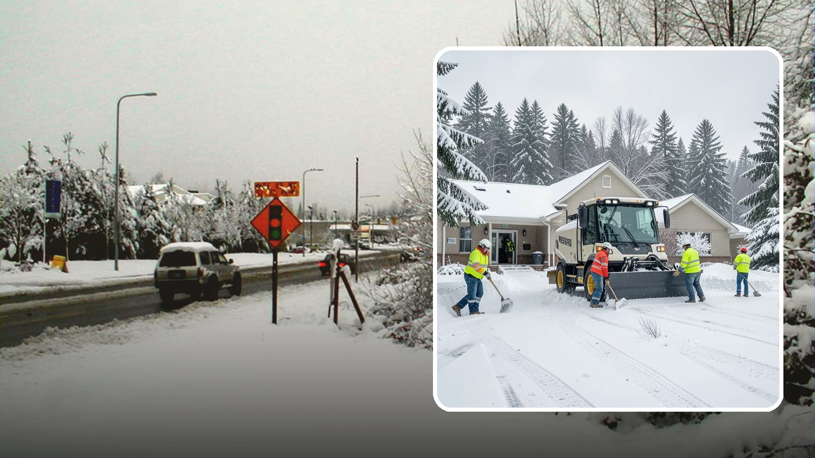 Church Property Snow Removal in Newcastle, King County, WA - We clear church properties for services and events, keeping lots and entrances safe for congregations of all ages.