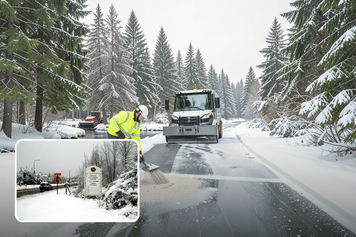 Church Property Snow Removal in Newcastle, King County, WA - Lots and entries ready for services