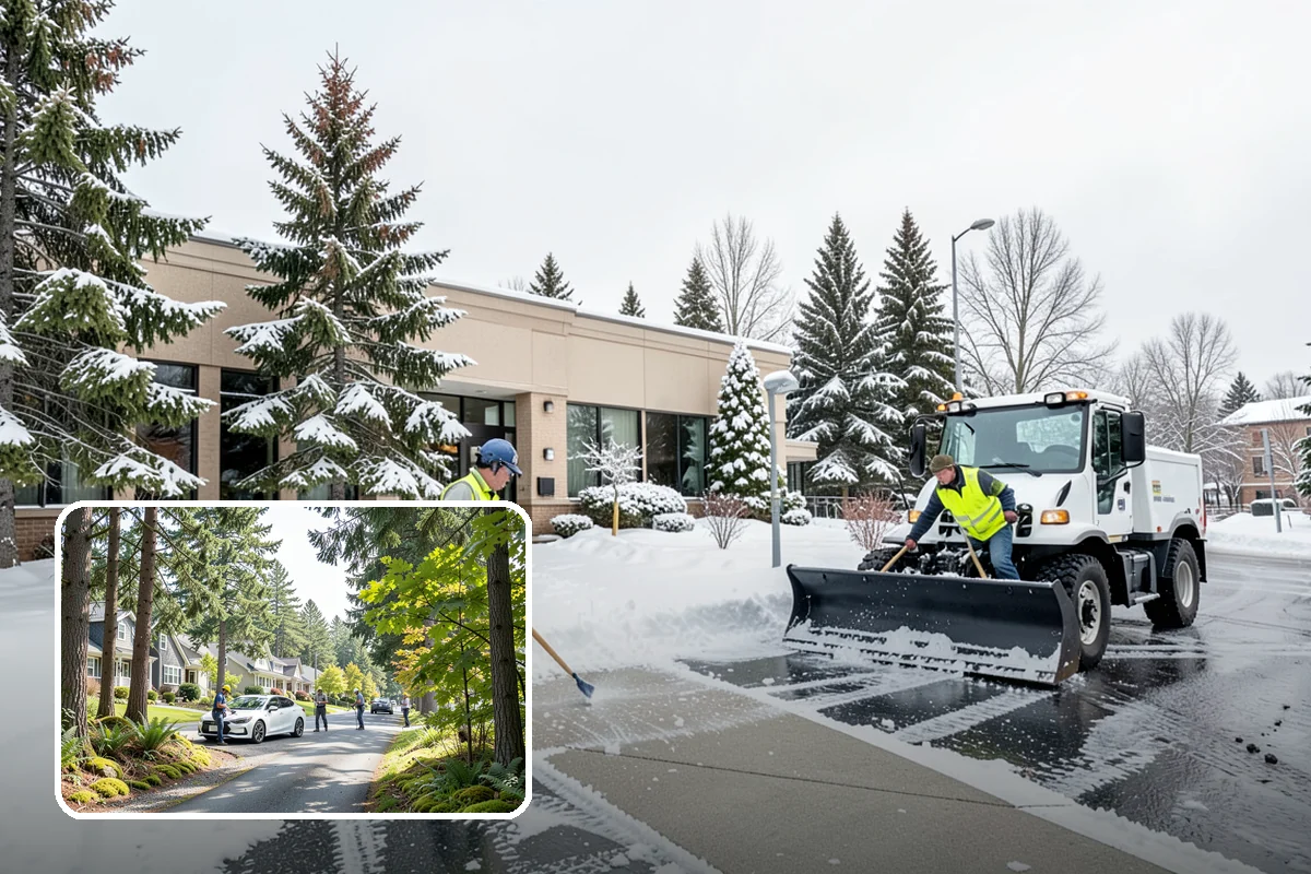 Church Property Snow Removal in Normandy Park, King County, WA - Lots and entries ready for services