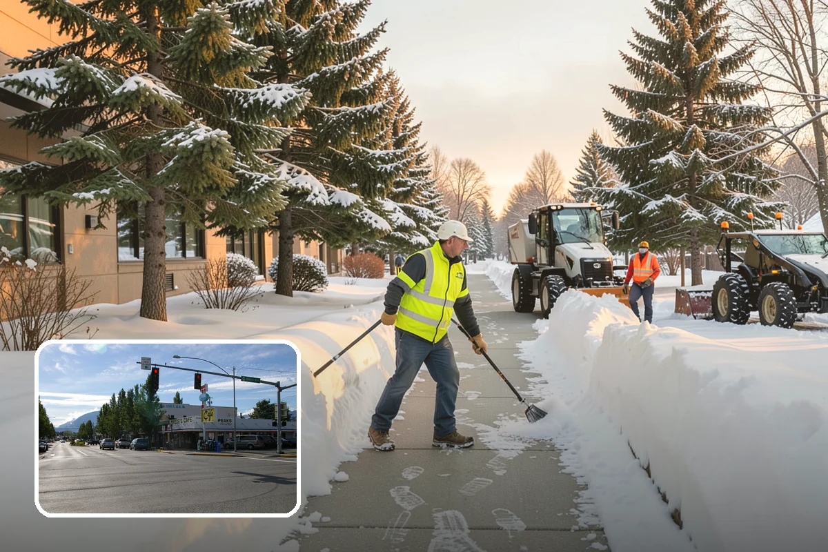Church Property Snow Removal in North Bend, King County, WA - Lots and entries ready for services