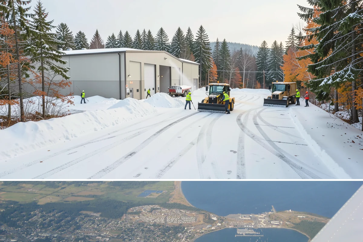 Church Property Snow Removal in Oak Harbor, Island County, WA - Church property service is most needed for winter gatherings from December through February.