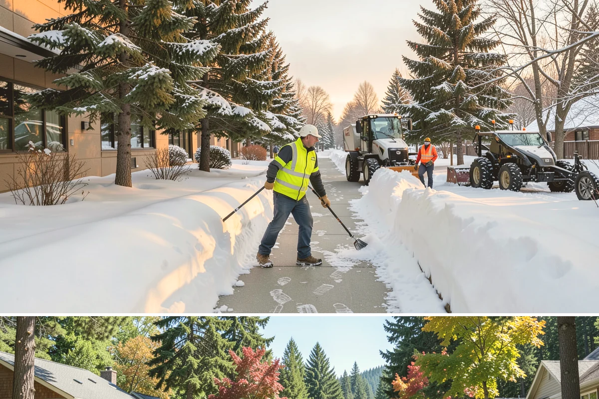 Church Property Snow Removal in Orting, Pierce County, WA - Church property service is most needed for winter gatherings from December through February.