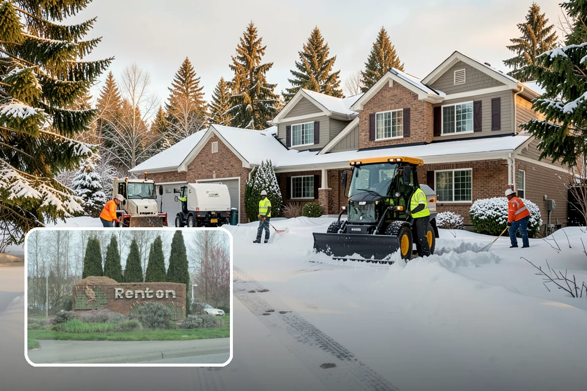 Church Property Snow Removal in Renton, King County, WA - Lots and entries ready for services