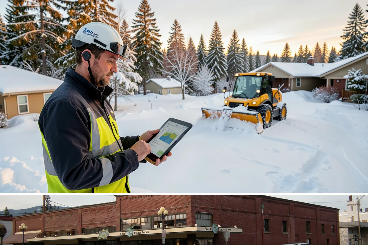 Church Property Snow Removal in Sedro-Woolley, Skagit County, WA - Church property service is most needed for winter gatherings from December through February.
