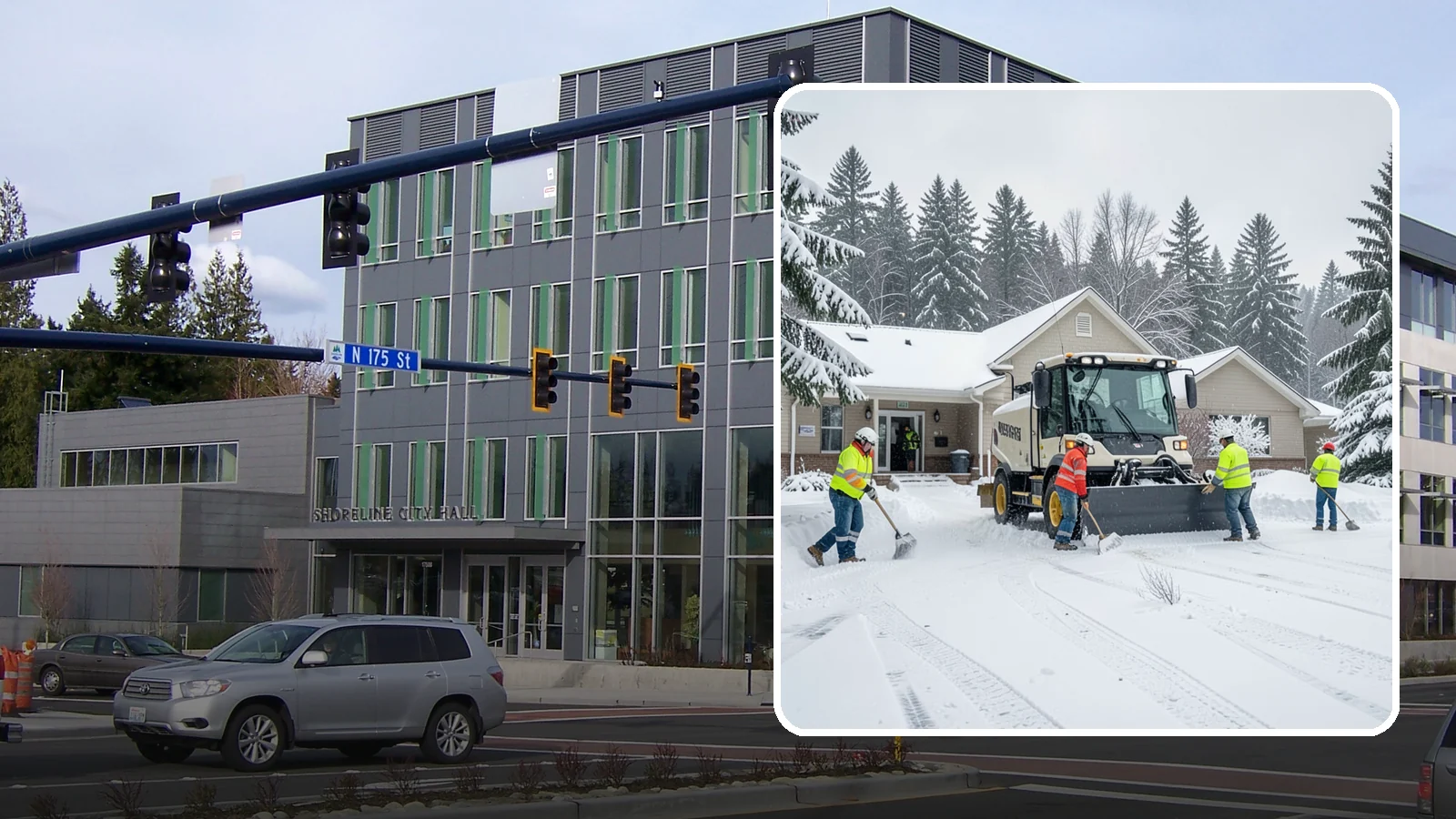 Church Property Snow Removal in Shoreline, King County, WA - We clear church properties for services and events, keeping lots and entrances safe for congregations of all ages.