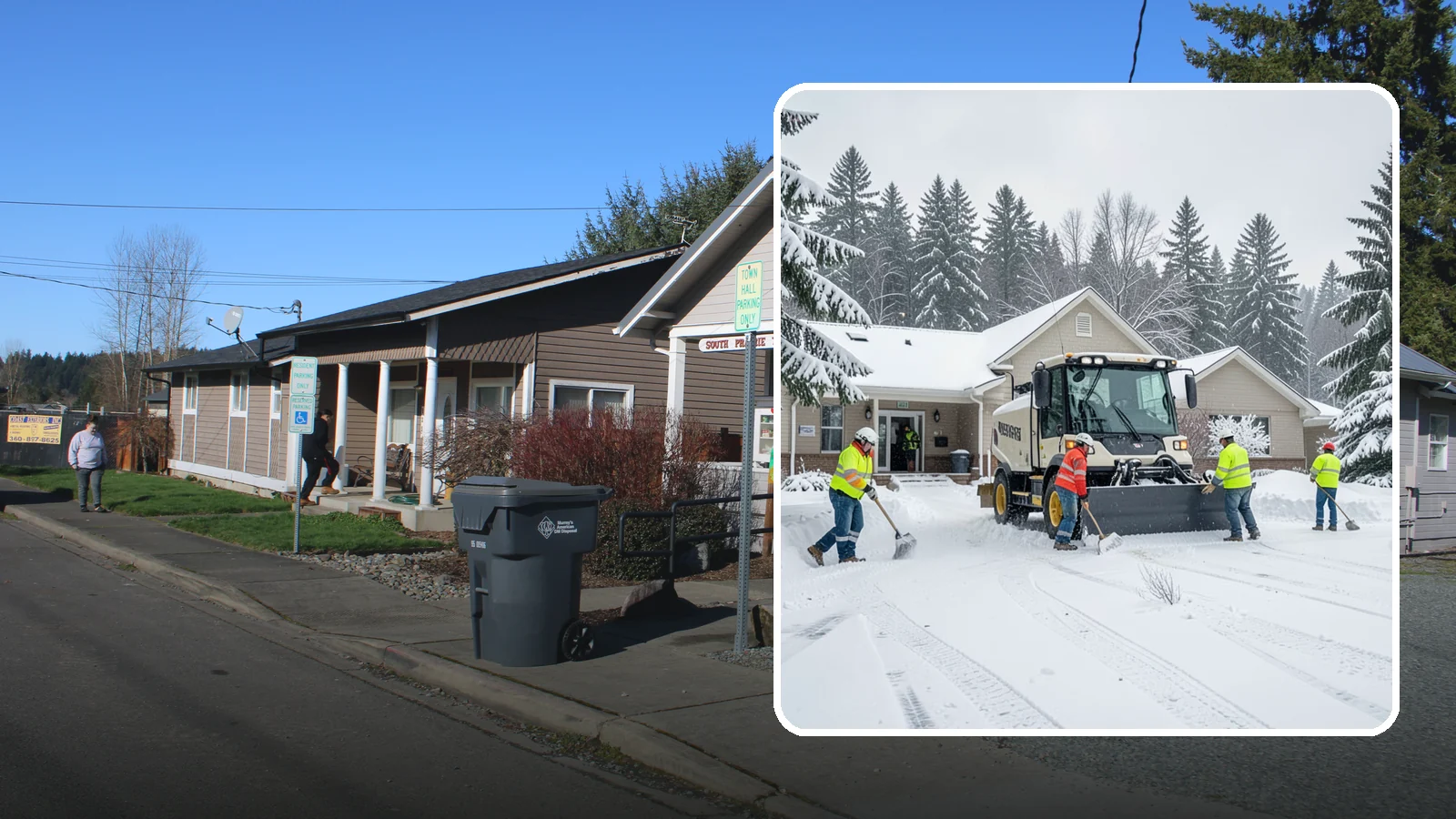 Church Property Snow Removal in South Prairie, Pierce County, WA - We clear church properties for services and events, keeping lots and entrances safe for congregations of all ages.