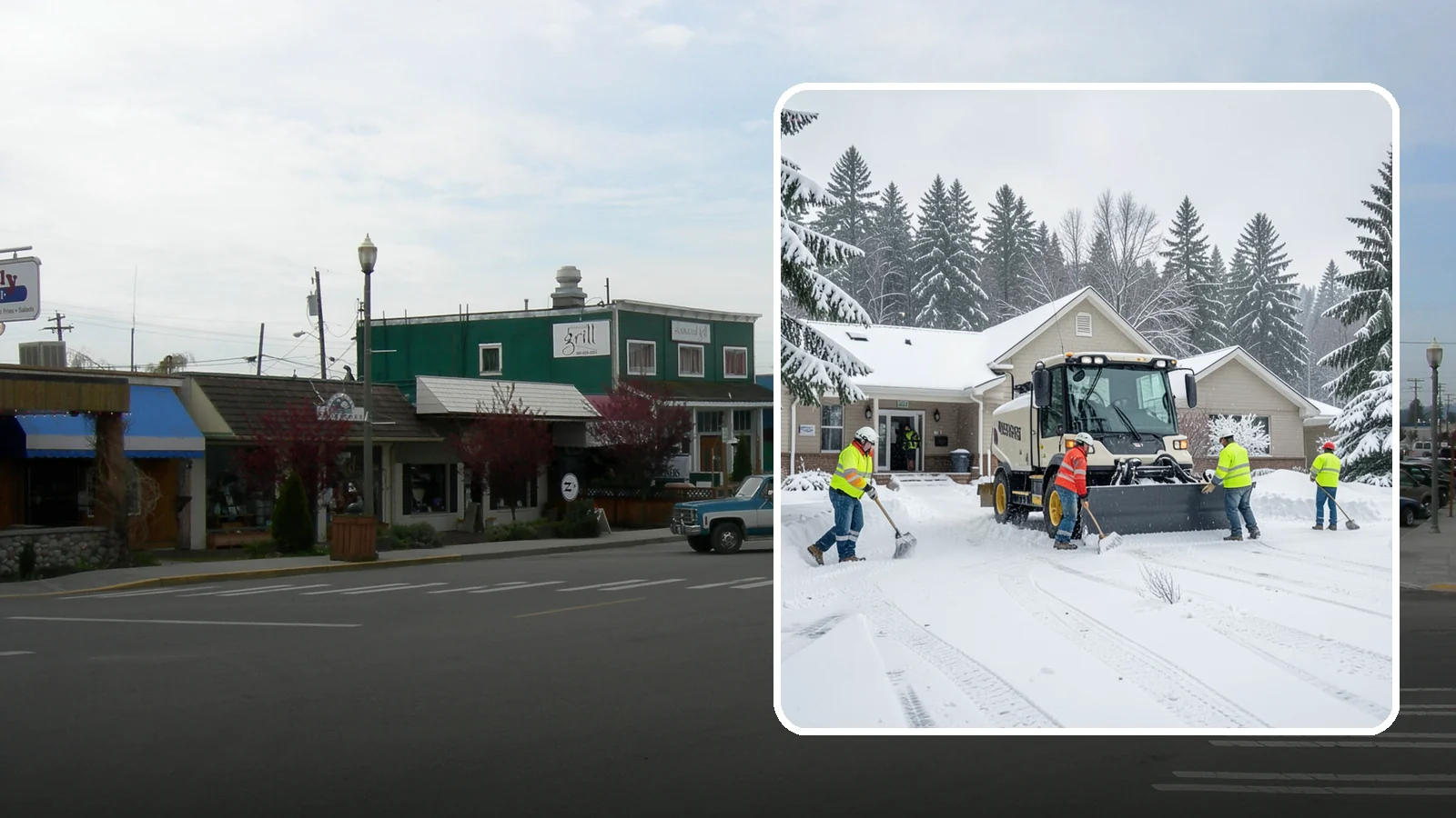 Church Property Snow Removal in Stanwood, Snohomish County, WA - We clear church properties for services and events, keeping lots and entrances safe for congregations of all ages.