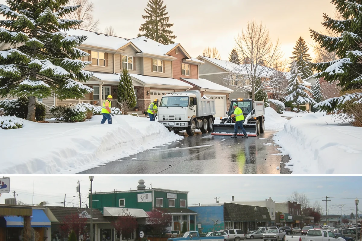 Church Property Snow Removal in Stanwood, Snohomish County, WA - Church property service is most needed for winter gatherings from December through February.