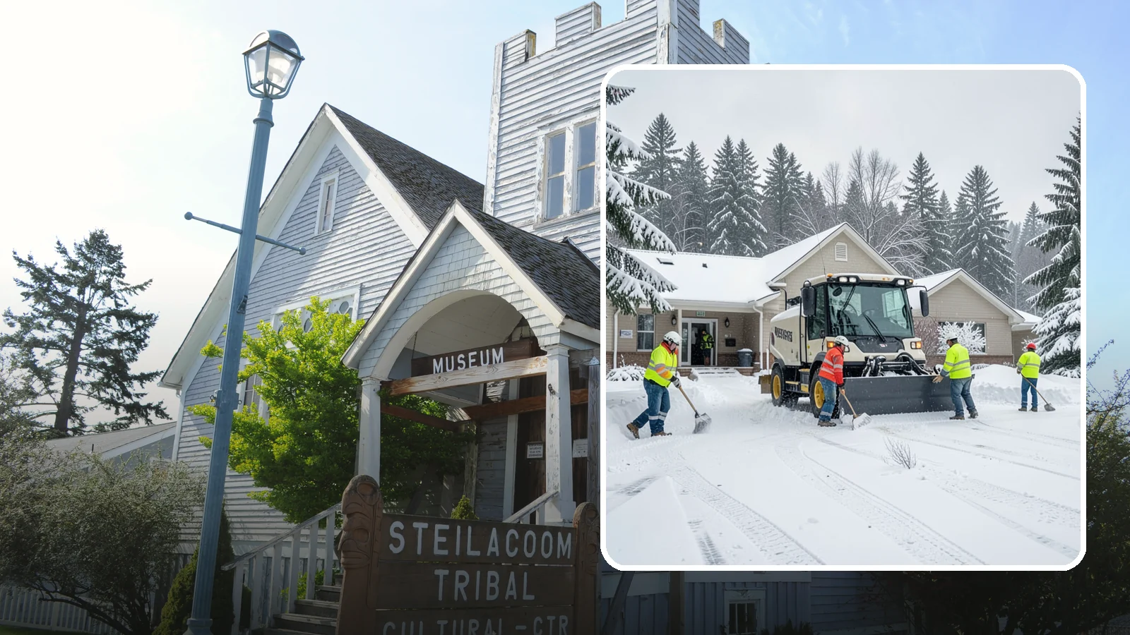 Church Property Snow Removal in Steilacoom, Pierce County, WA - We clear church properties for services and events, keeping lots and entrances safe for congregations of all ages.