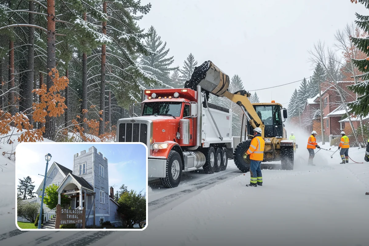 Church Property Snow Removal in Steilacoom, Pierce County, WA - Lots and entries ready for services
