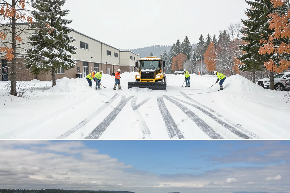 Church Property Snow Removal in University Place, Pierce County, WA - Church property service is most needed for winter gatherings from December through February.