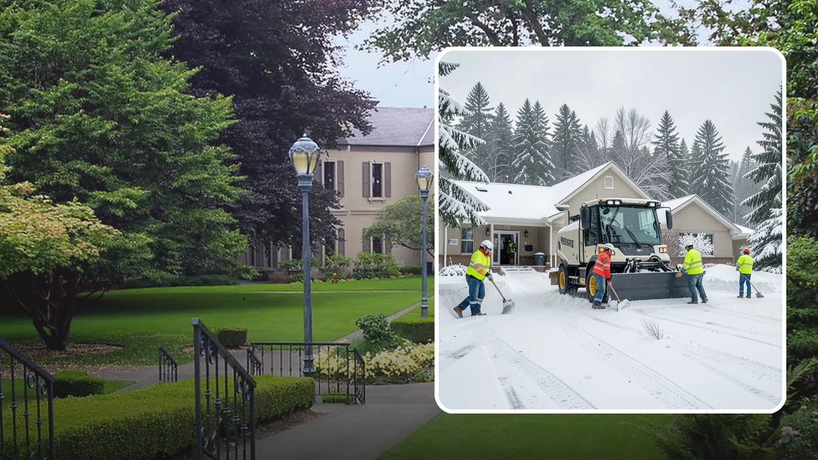 Church Property Snow Removal in Woodinville, King County, WA - We clear church properties for services and events, keeping lots and entrances safe for congregations of all ages.