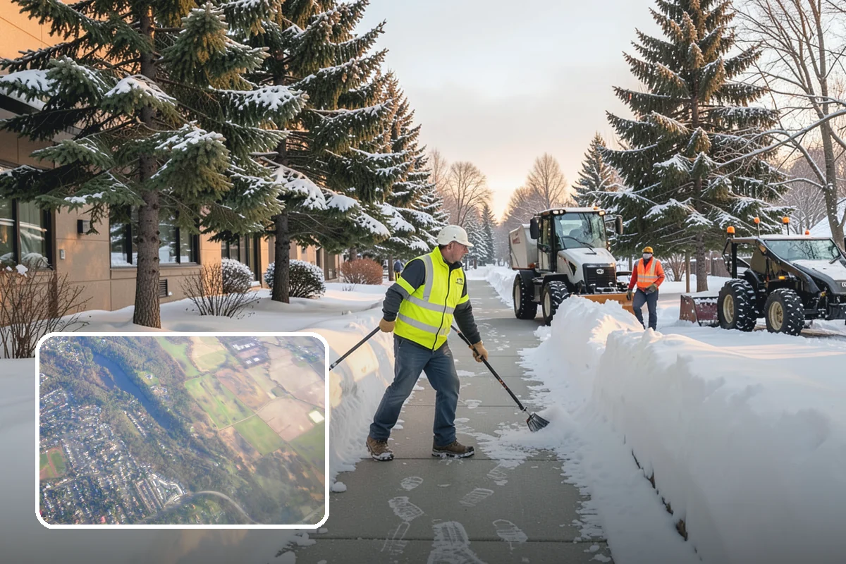 Church Sidewalk Clearing in Algona, King County, WA - Protects an often elderly congregation from serious falls