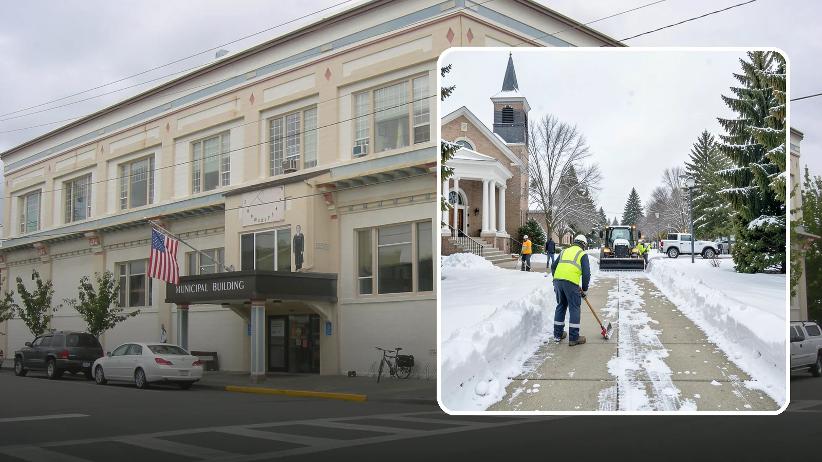 Church Sidewalk Clearing in Anacortes, Skagit County, WA - Congregation-focused sidewalk clearing for Western Washington churches, keeping entry plazas and walks safe for services...