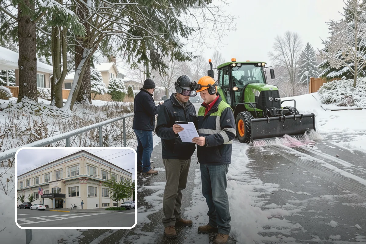 Church Sidewalk Clearing in Anacortes, Skagit County, WA - Protects an often elderly congregation from serious falls
