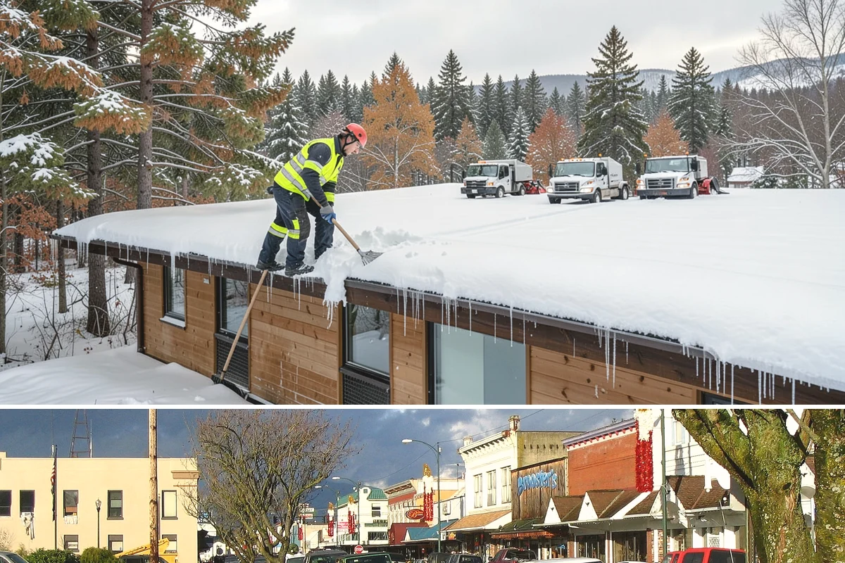 Church Sidewalk Clearing in Arlington, Snohomish County, WA - Church demand centers on December through February weekends and evenings, when frost and refrozen drizzle glaze plazas before...