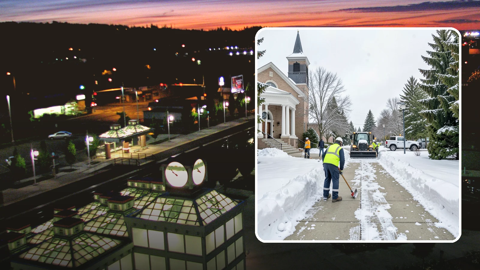 Church Sidewalk Clearing in Auburn, King County, WA - Congregation-focused sidewalk clearing for Western Washington churches, keeping entry plazas and walks safe for services...