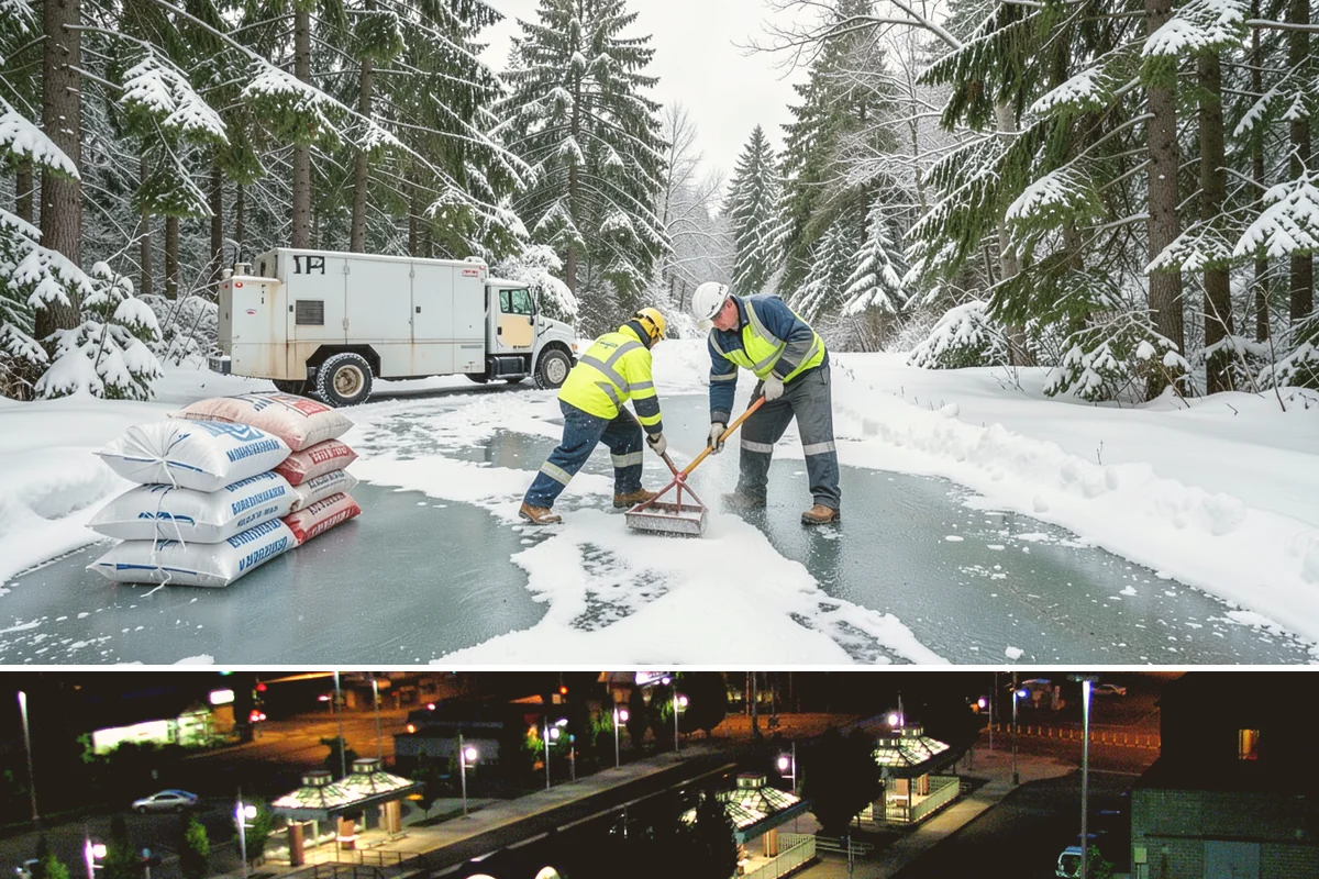 Church Sidewalk Clearing in Auburn, King County, WA - Church demand centers on December through February weekends and evenings, when frost and refrozen drizzle glaze plazas before...