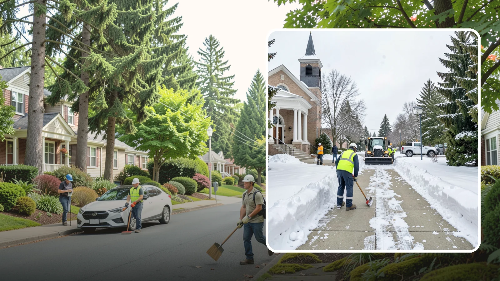 Church Sidewalk Clearing in Beaux Arts Village, King County, WA - Congregation-focused sidewalk clearing for Western Washington churches, keeping entry plazas and walks safe for services...