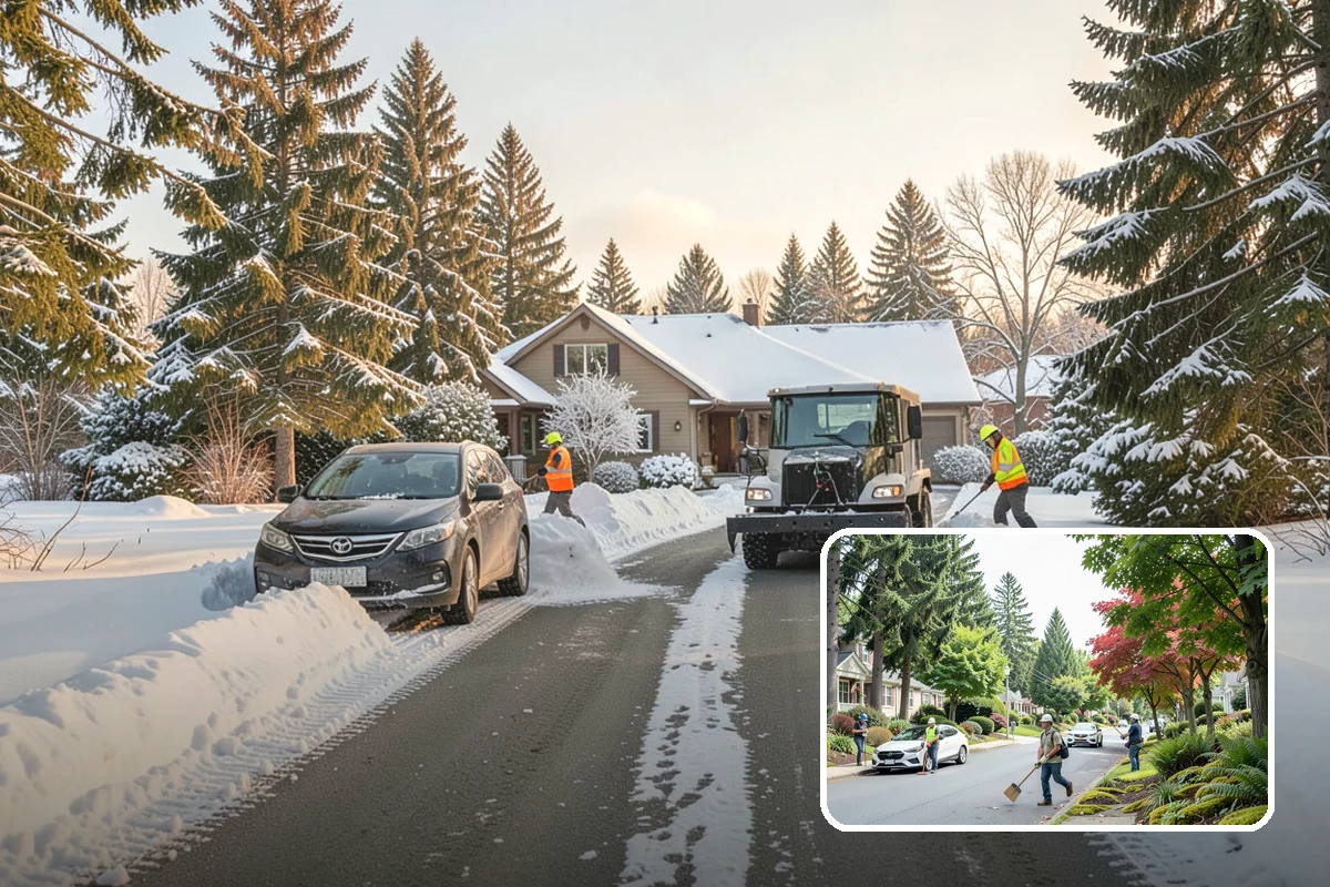 Church Sidewalk Clearing in Beaux Arts Village, King County, WA - Protects an often elderly congregation from serious falls