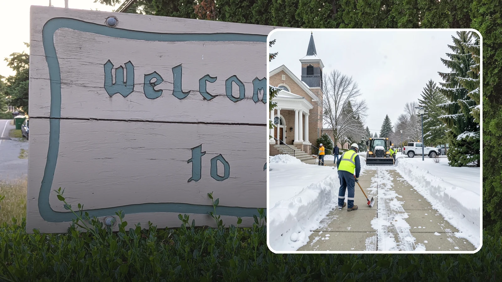 Church Sidewalk Clearing in Brier, Snohomish County, WA - Congregation-focused sidewalk clearing for Western Washington churches, keeping entry plazas and walks safe for services...