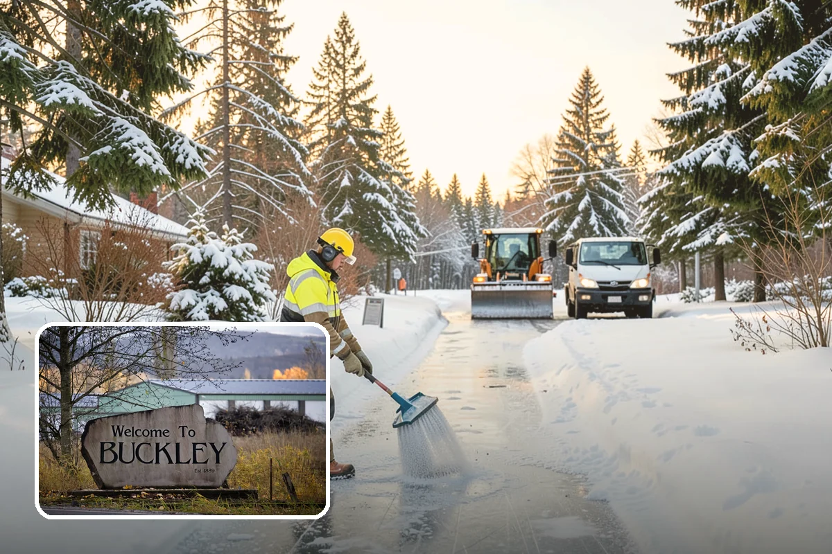 Church Sidewalk Clearing in Buckley, Pierce County, WA - Protects an often elderly congregation from serious falls