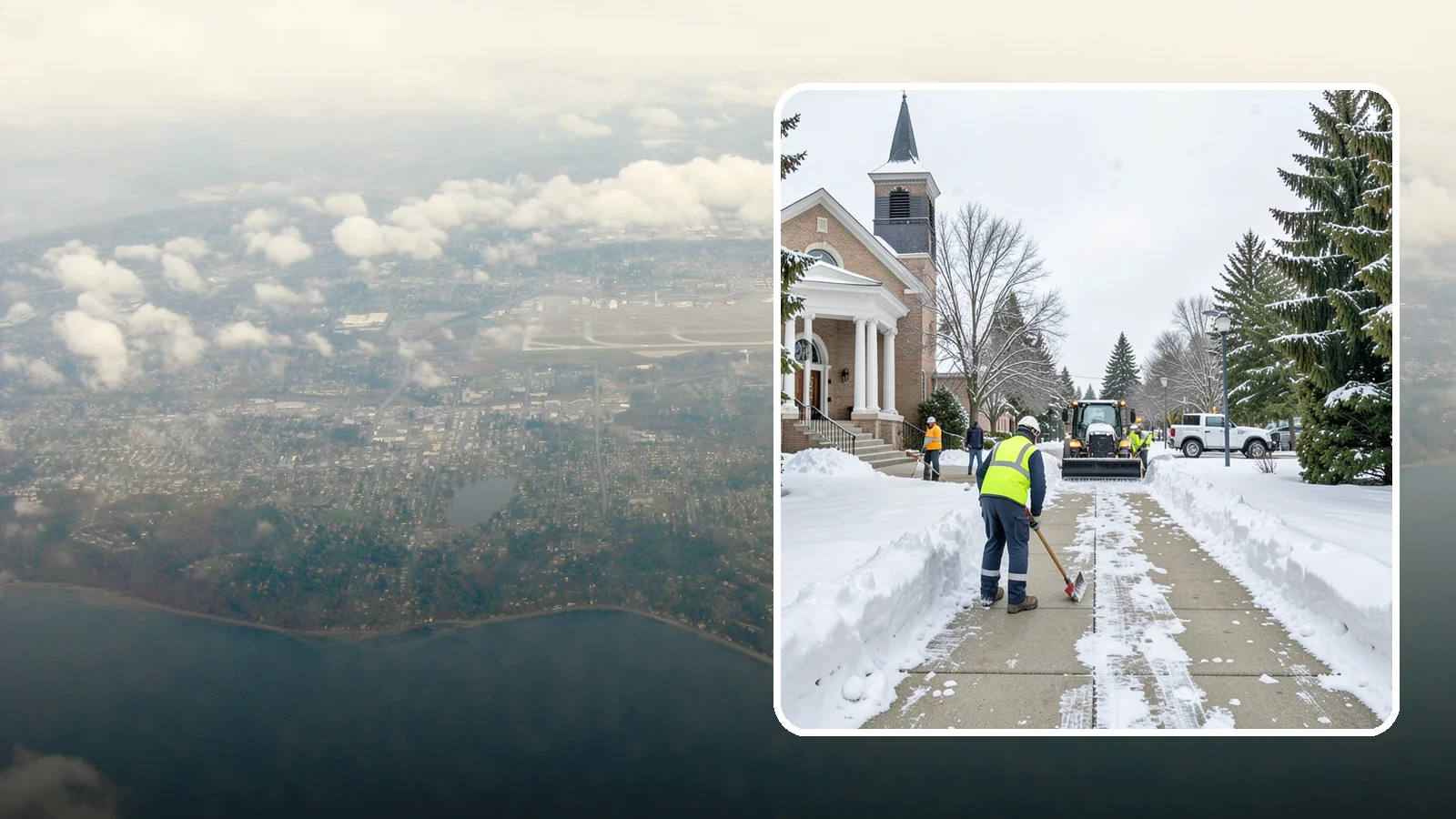 Church Sidewalk Clearing in Burien, King County, WA - Congregation-focused sidewalk clearing for Western Washington churches, keeping entry plazas and walks safe for services...