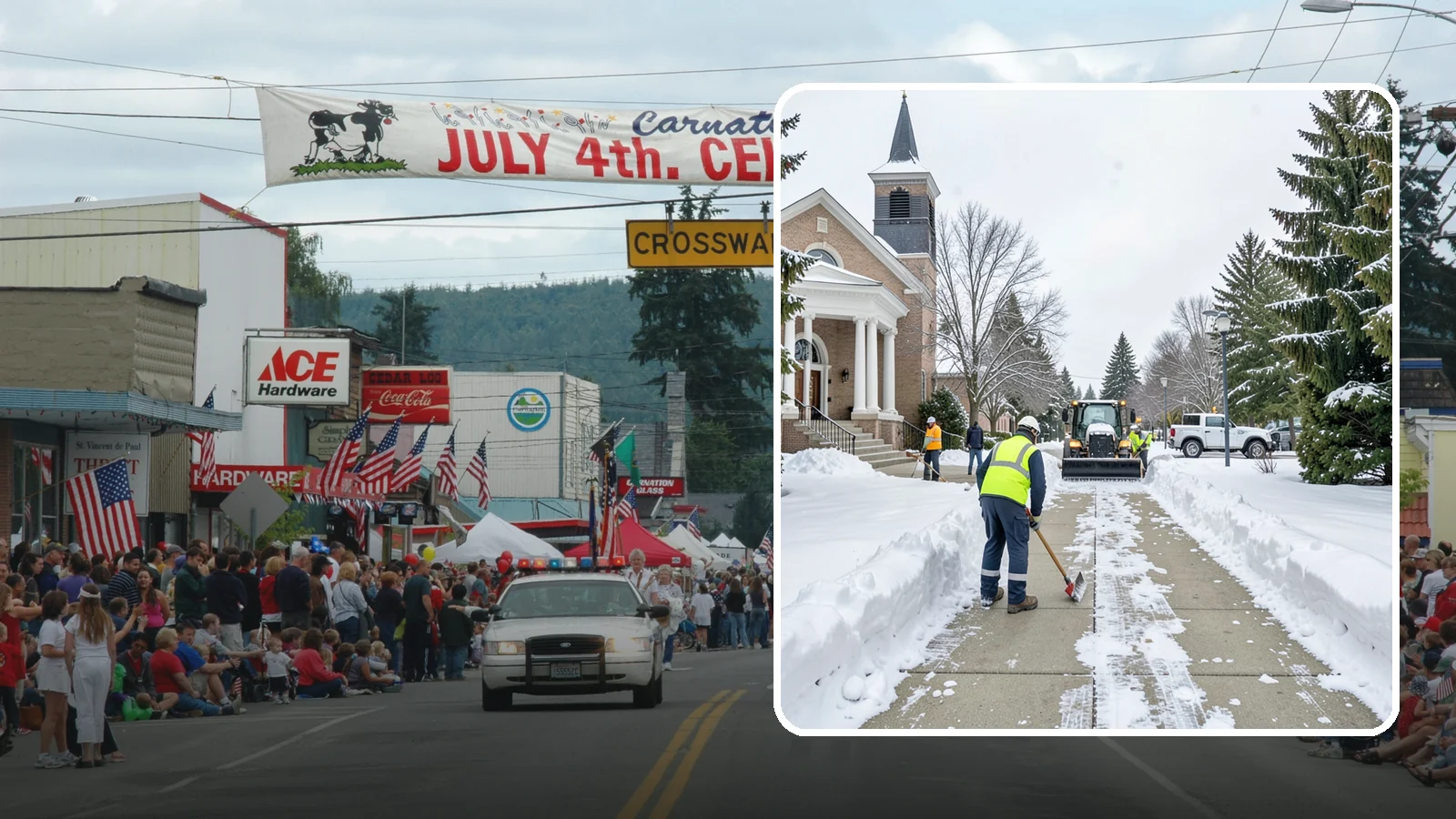 Church Sidewalk Clearing in Carnation, King County, WA - Congregation-focused sidewalk clearing for Western Washington churches, keeping entry plazas and walks safe for services...