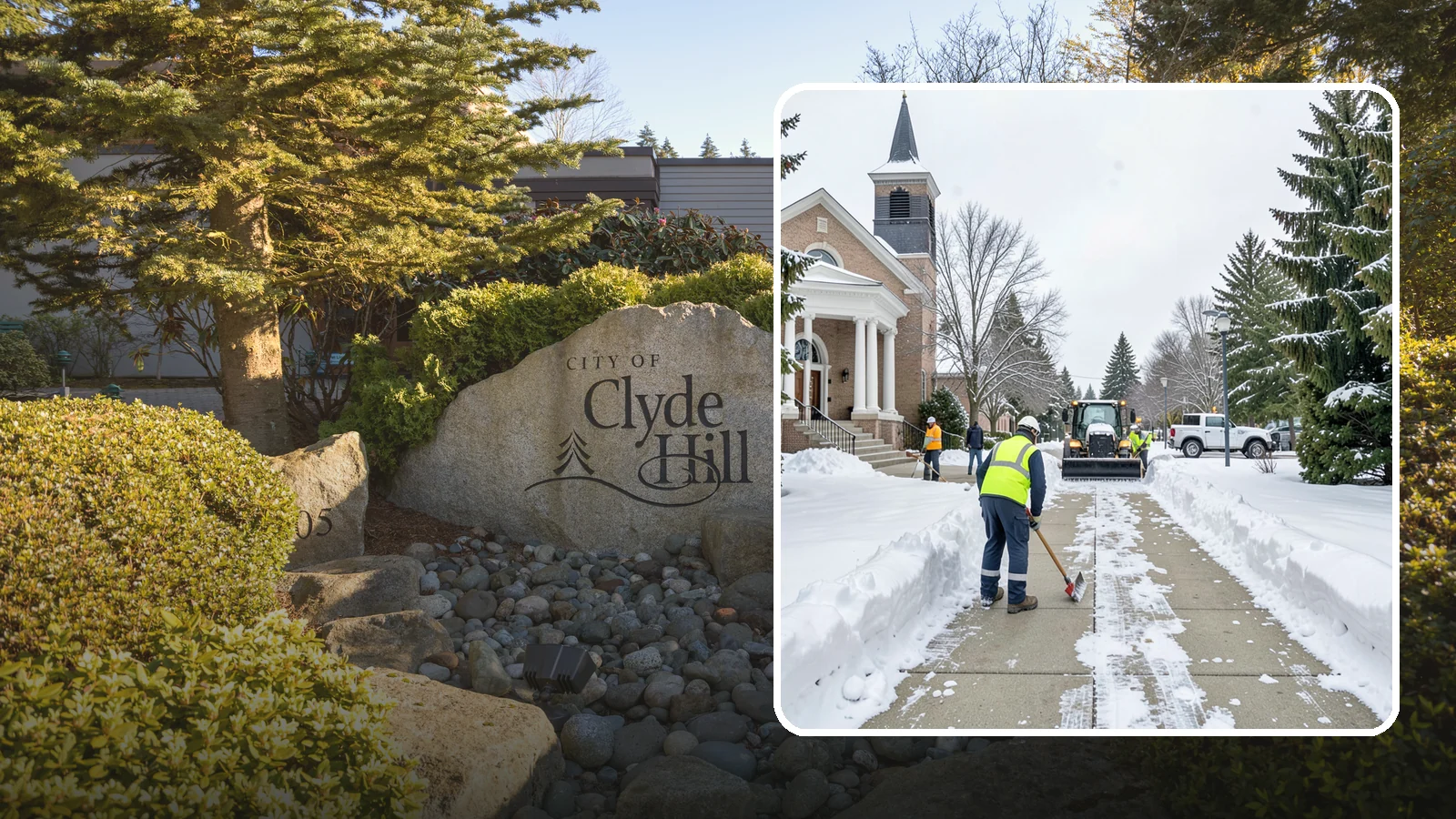 Church Sidewalk Clearing in Clyde Hill, King County, WA - Congregation-focused sidewalk clearing for Western Washington churches, keeping entry plazas and walks safe for services...