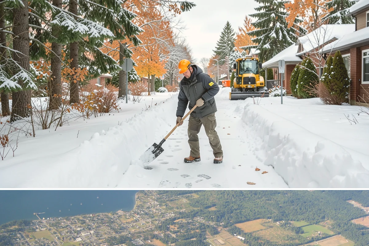 Church Sidewalk Clearing in Coupeville, Island County, WA - Church demand centers on December through February weekends and evenings, when frost and refrozen drizzle glaze plazas before...