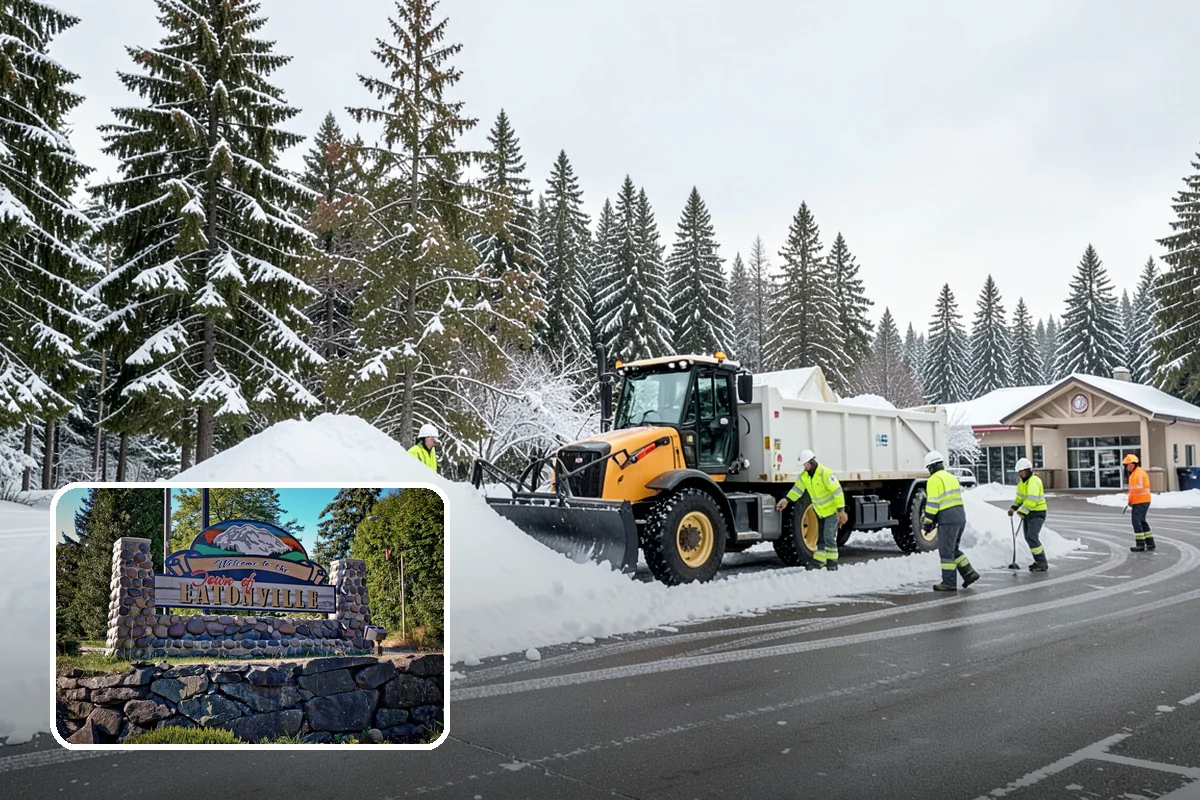 Church Sidewalk Clearing in Eatonville, Pierce County, WA - Protects an often elderly congregation from serious falls