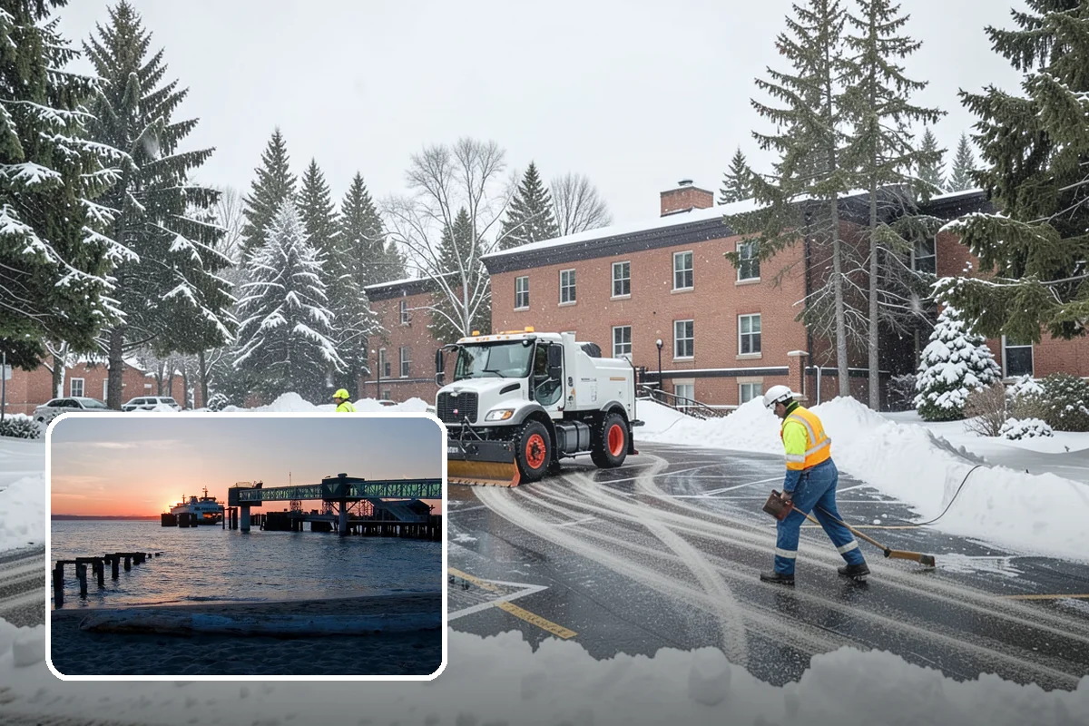Church Sidewalk Clearing in Edmonds, Snohomish County, WA - Protects an often elderly congregation from serious falls