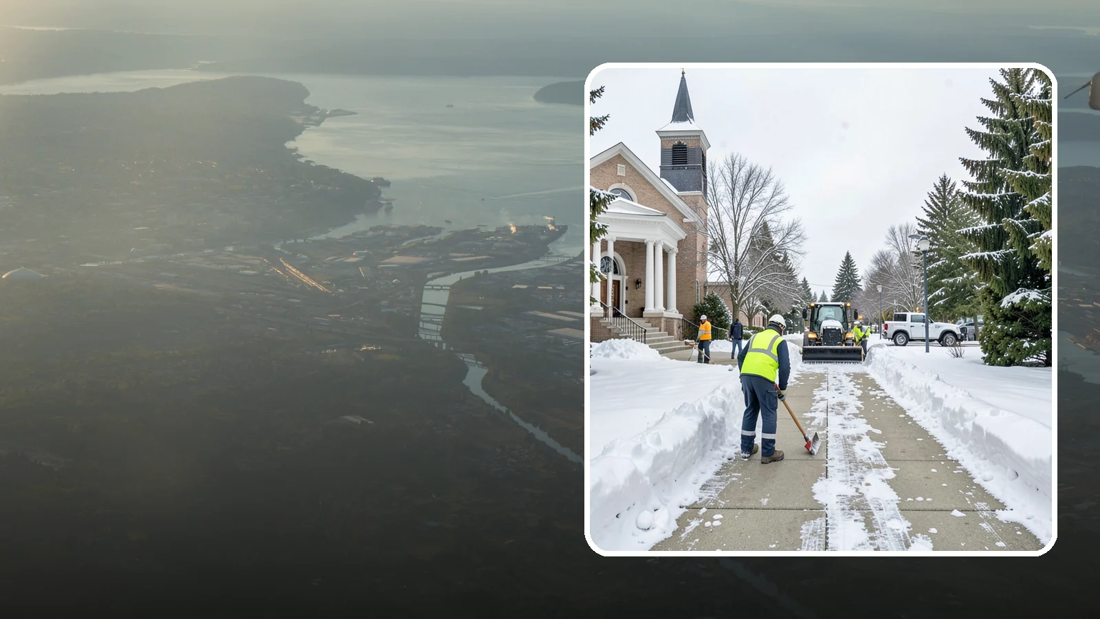 Church Sidewalk Clearing in Fife, Pierce County, WA - Congregation-focused sidewalk clearing for Western Washington churches, keeping entry plazas and walks safe for services...