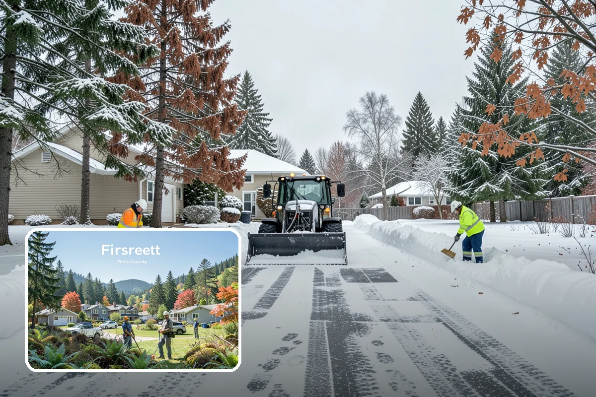 Church Sidewalk Clearing in Fircrest, Pierce County, WA - Protects an often elderly congregation from serious falls