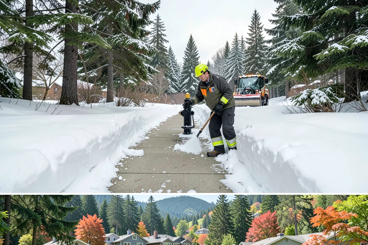 Church Sidewalk Clearing in Fircrest, Pierce County, WA - Church demand centers on December through February weekends and evenings, when frost and refrozen drizzle glaze plazas before...