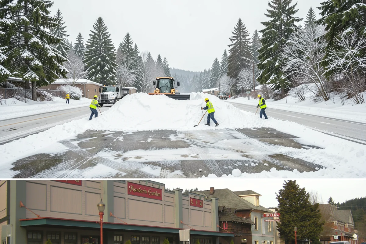 Church Sidewalk Clearing in Issaquah, King County, WA - Church demand centers on December through February weekends and evenings, when frost and refrozen drizzle glaze plazas before...