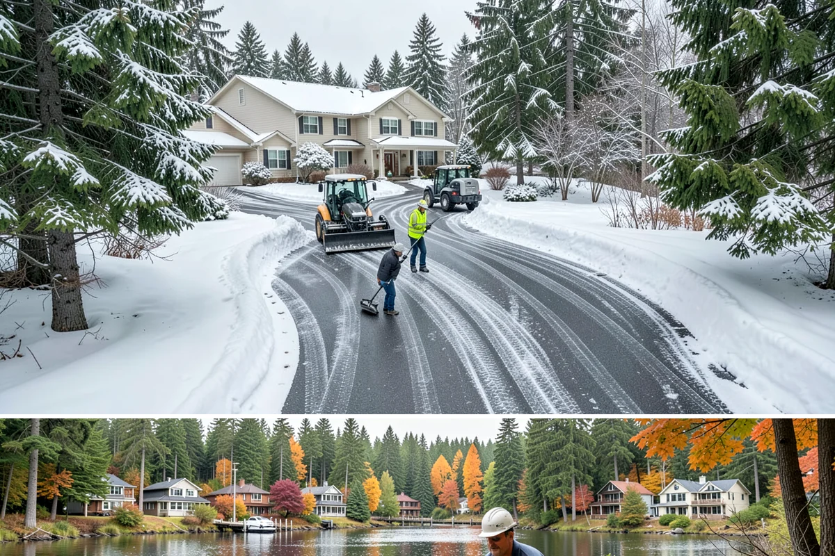 Church Sidewalk Clearing in La Conner, Skagit County, WA - Church demand centers on December through February weekends and evenings, when frost and refrozen drizzle glaze plazas before...