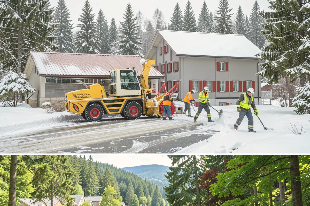 Church Sidewalk Clearing in Lake Forest Park, King County, WA - Church demand centers on December through February weekends and evenings, when frost and refrozen drizzle glaze plazas before...