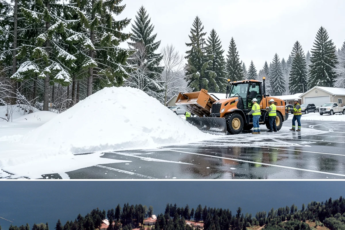 Church Sidewalk Clearing in Lakewood, Pierce County, WA - Church demand centers on December through February weekends and evenings, when frost and refrozen drizzle glaze plazas before...