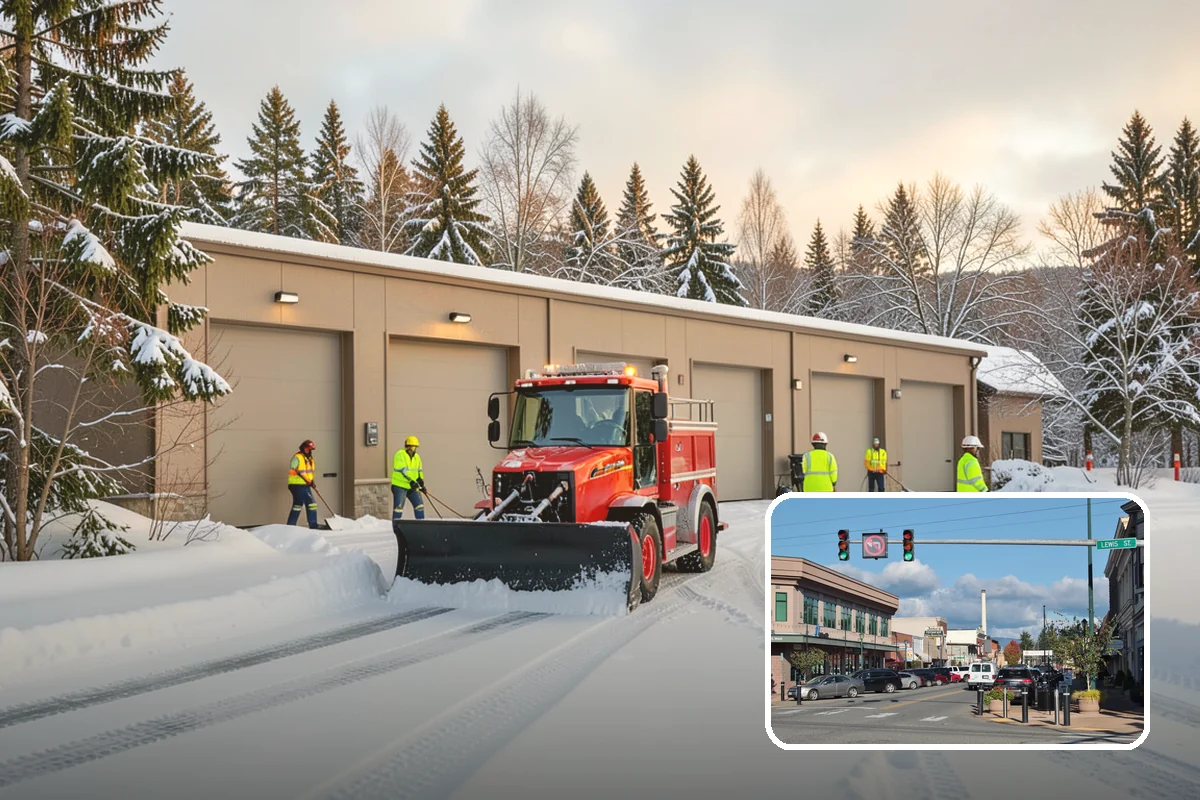 Church Sidewalk Clearing in Monroe, Snohomish County, WA - Protects an often elderly congregation from serious falls