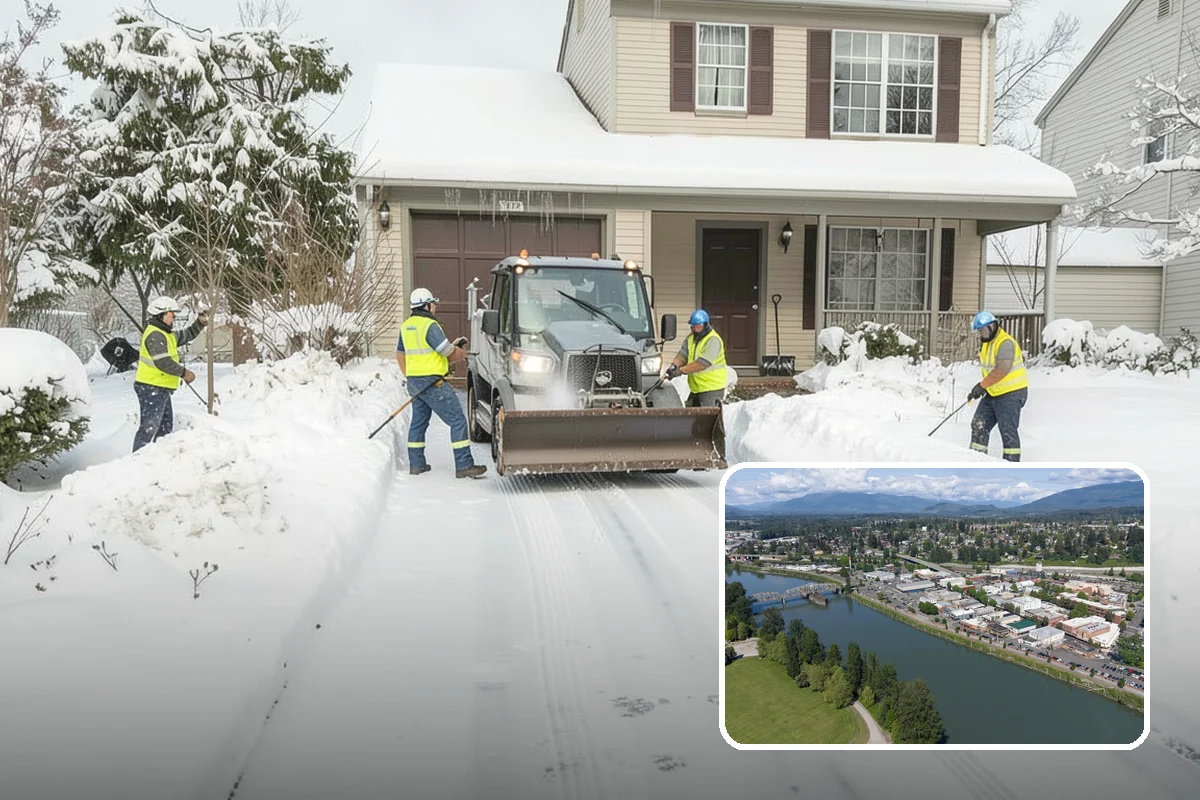 Church Sidewalk Clearing in Mount Vernon, Skagit County, WA - Protects an often elderly congregation from serious falls