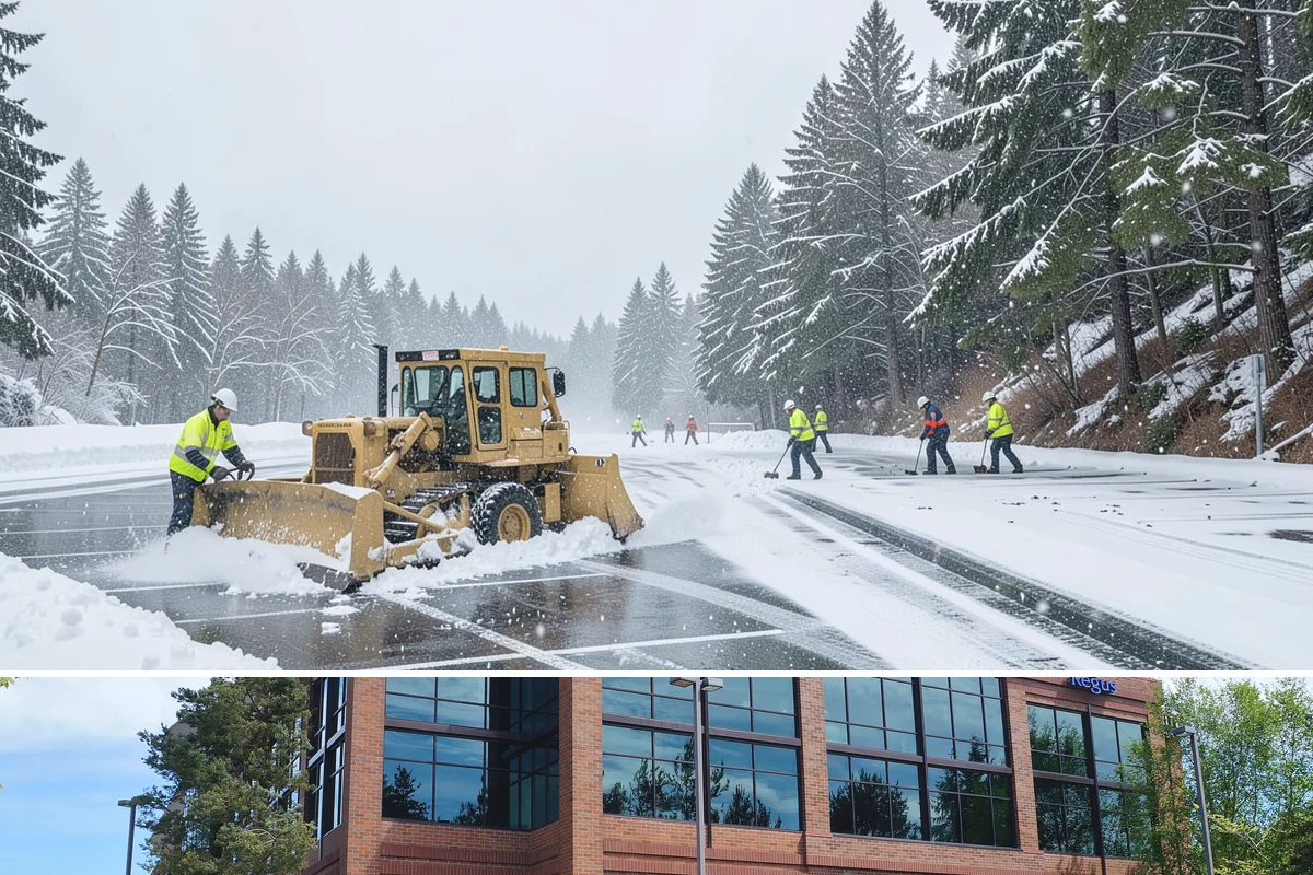 Church Sidewalk Clearing in Mountlake Terrace, Snohomish County, WA - Church demand centers on December through February weekends and evenings, when frost and refrozen drizzle glaze plazas before...
