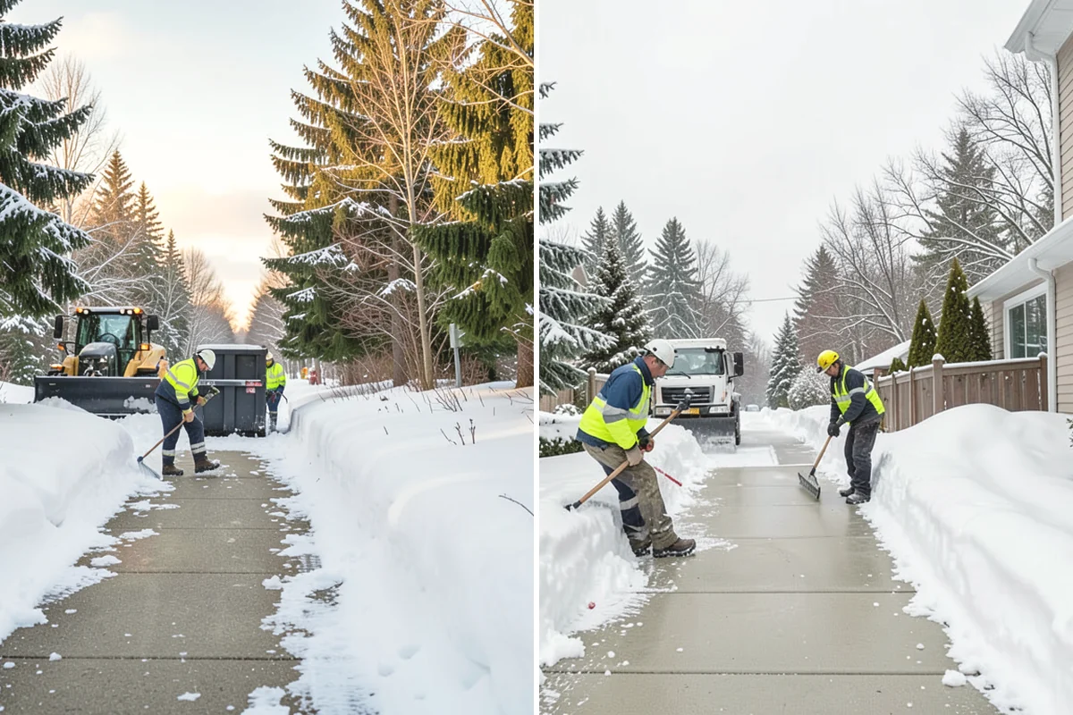 Church Sidewalk Clearing in Mukilteo, Snohomish County, WA - Review the weekly service and event calendar for timing