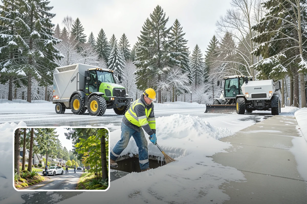 Church Sidewalk Clearing in Normandy Park, King County, WA - Protects an often elderly congregation from serious falls