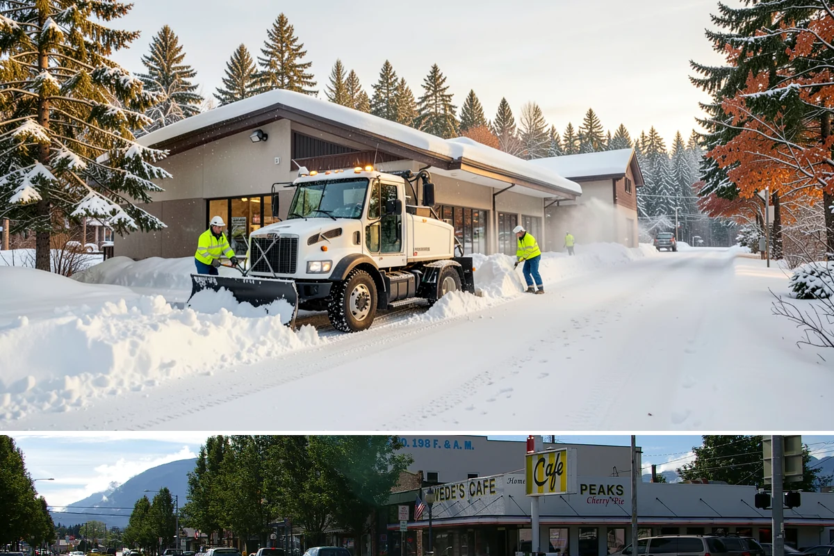 Church Sidewalk Clearing in North Bend, King County, WA - Church demand centers on December through February weekends and evenings, when frost and refrozen drizzle glaze plazas before...