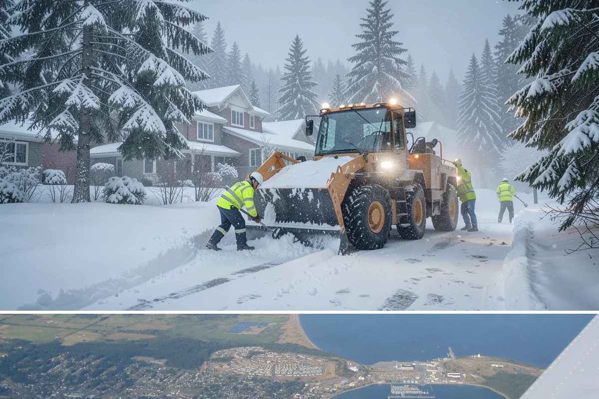 Church Sidewalk Clearing in Oak Harbor, Island County, WA - Church demand centers on December through February weekends and evenings, when frost and refrozen drizzle glaze plazas before...