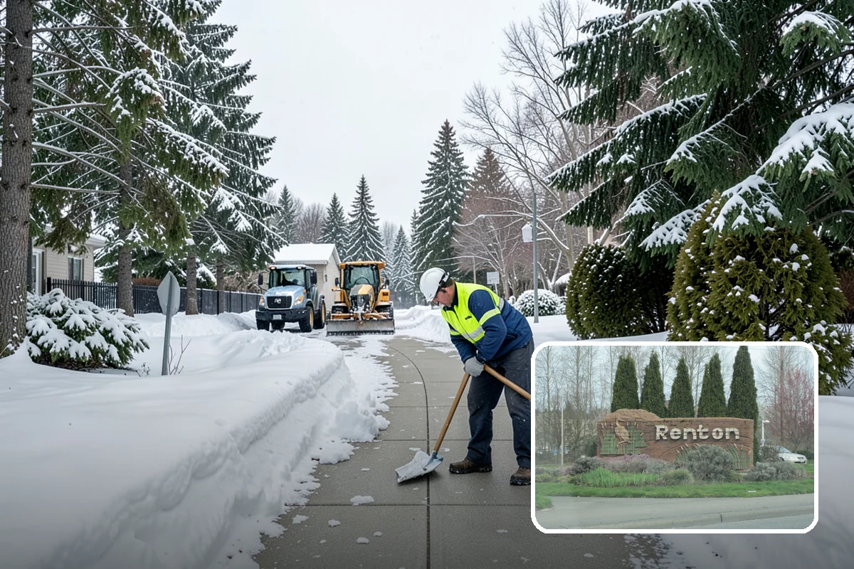 Church Sidewalk Clearing in Renton, King County, WA - Protects an often elderly congregation from serious falls