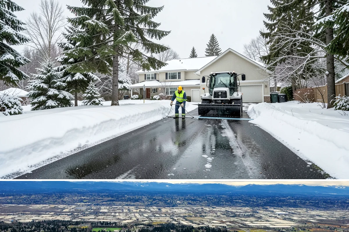 Church Sidewalk Clearing in SeaTac, King County, WA - Church demand centers on December through February weekends and evenings, when frost and refrozen drizzle glaze plazas before...