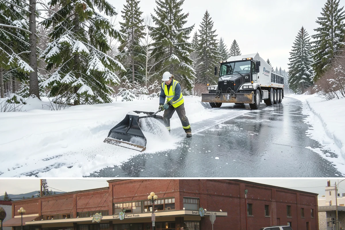 Church Sidewalk Clearing in Sedro-Woolley, Skagit County, WA - Church demand centers on December through February weekends and evenings, when frost and refrozen drizzle glaze plazas before...