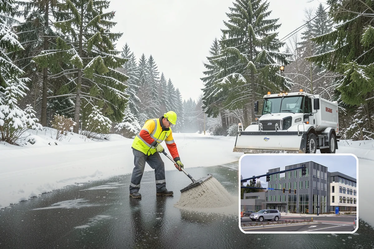 Church Sidewalk Clearing in Shoreline, King County, WA - Protects an often elderly congregation from serious falls
